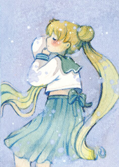 card • usagi dormindo