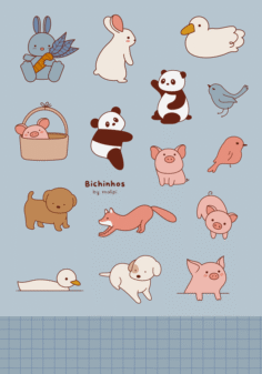 cartela • bichinhos