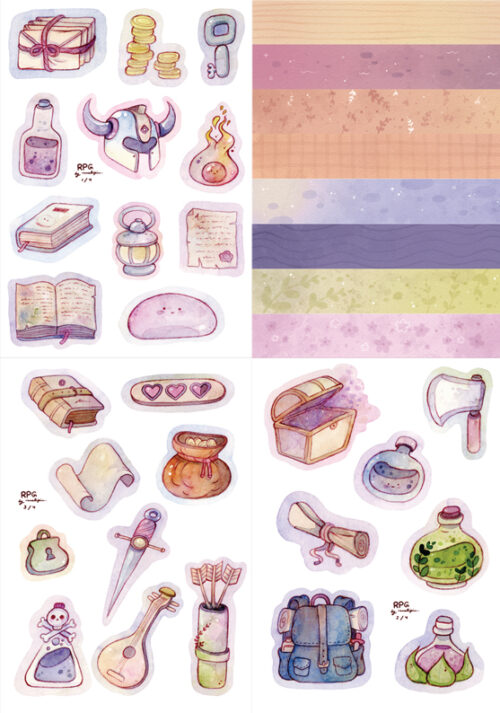 kit de cartelinhas • RPG