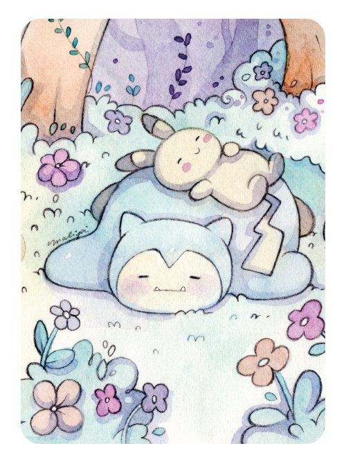 card • snorlax e pikachu